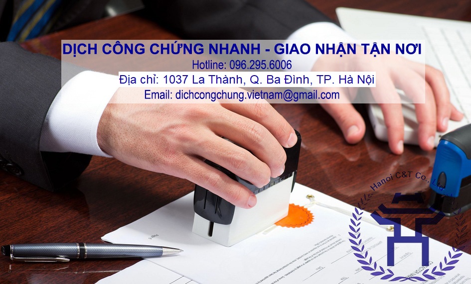 dịch thuật công chứng sao y bản chính chứng thực bản sao dịch công chứng tư pháp nhà nước nhanh giá rẻ tại hà nội